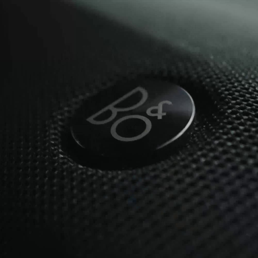 B&O logo on car sound system